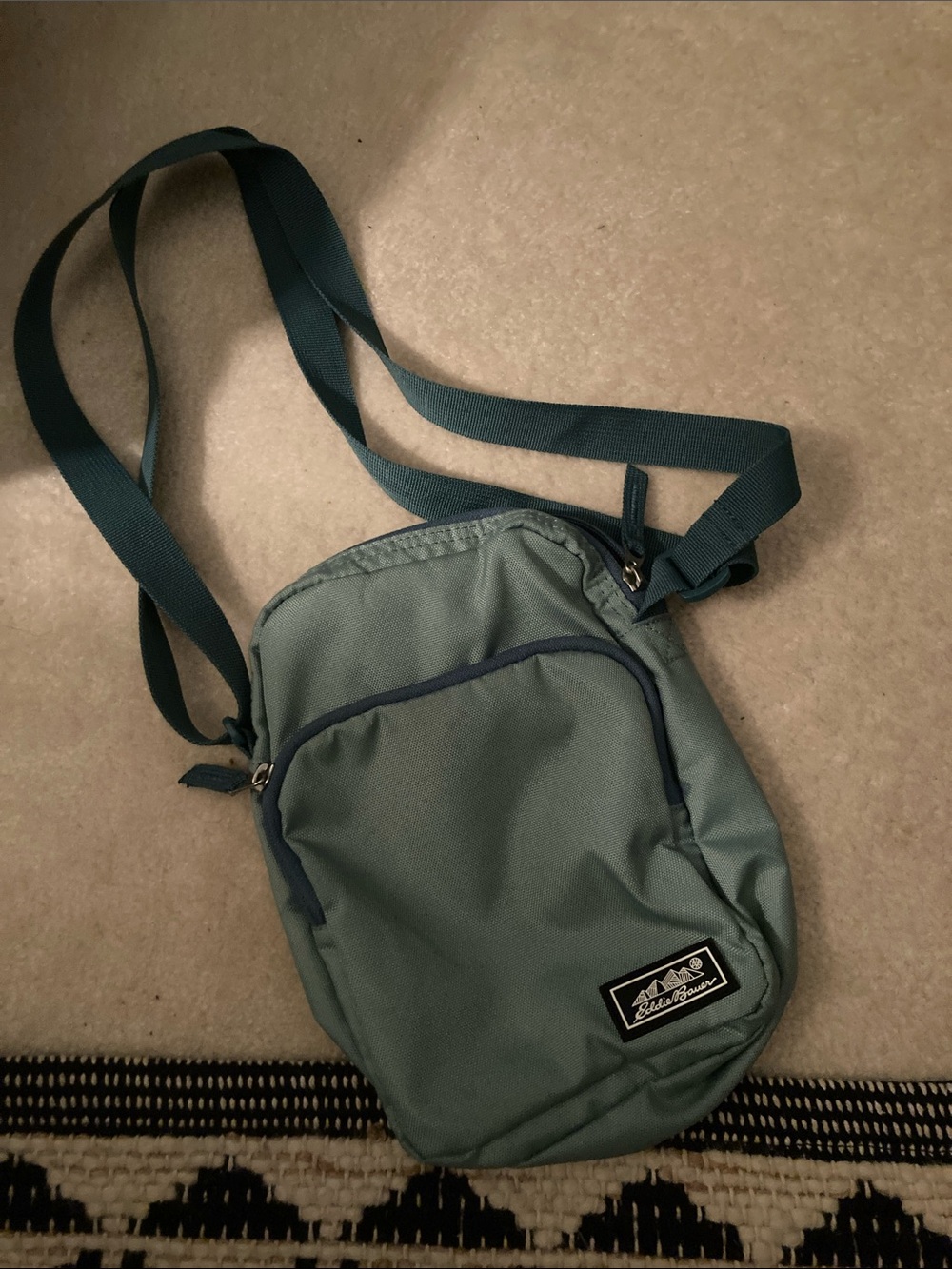 Eddie Bauer Teal Green Crossbody Belt Bag